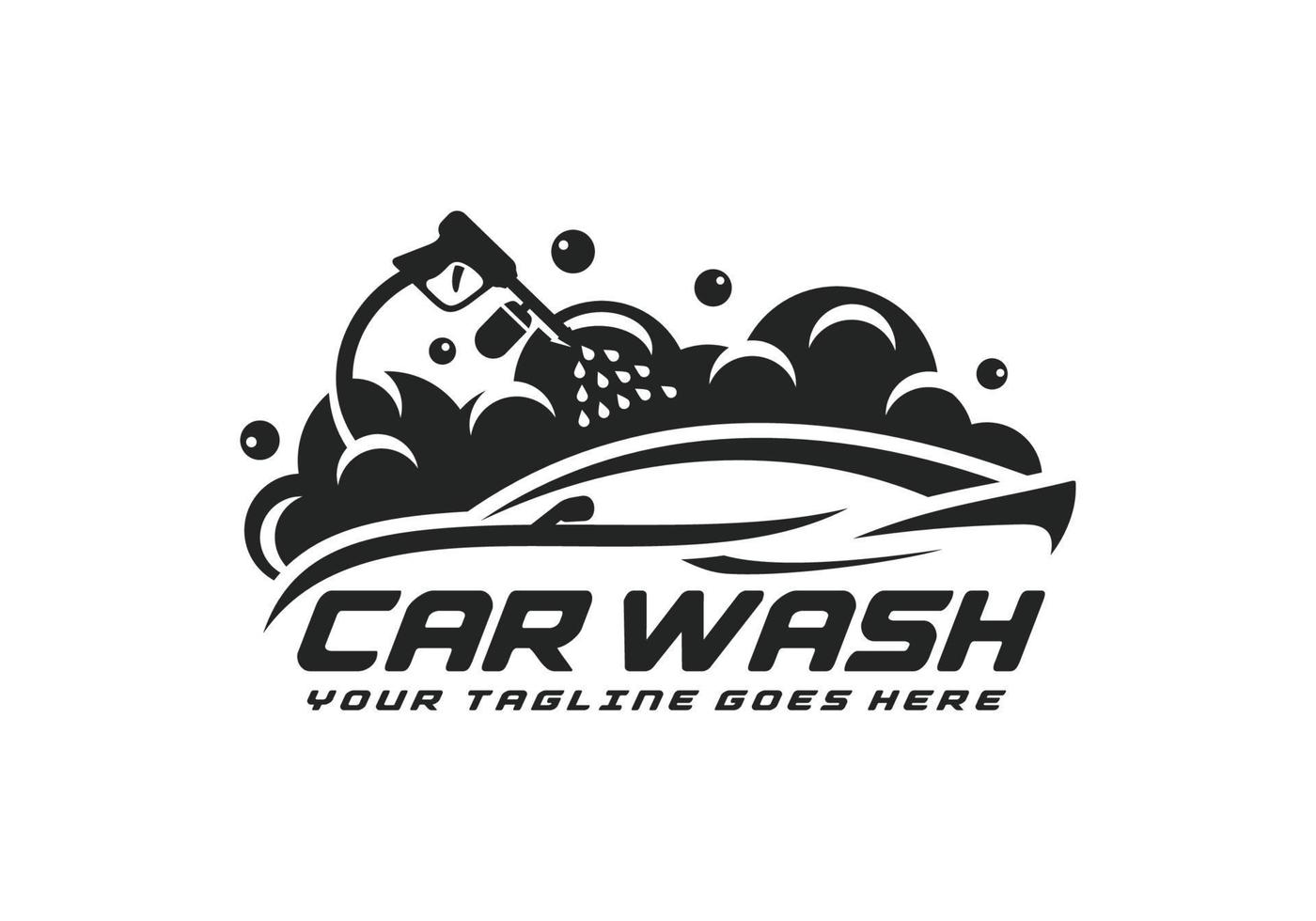 Car wash logo design vector illustration