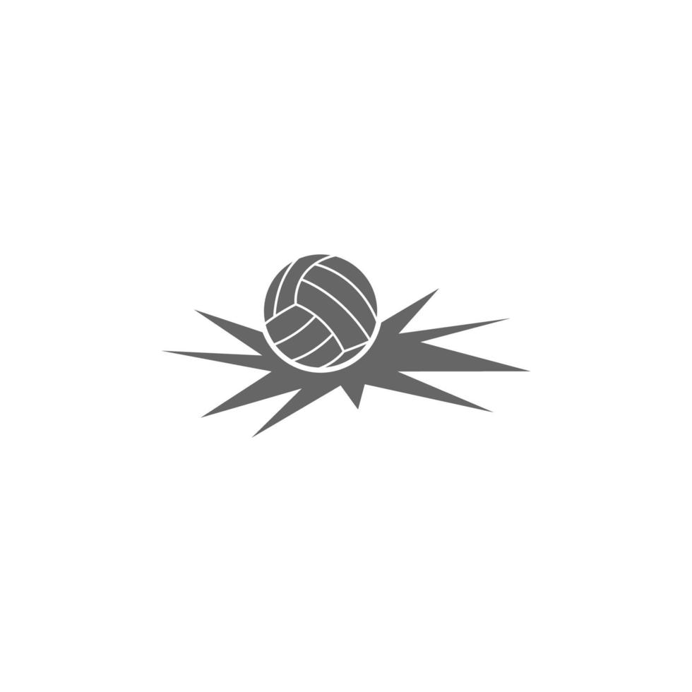Volleyball logo icon design vector