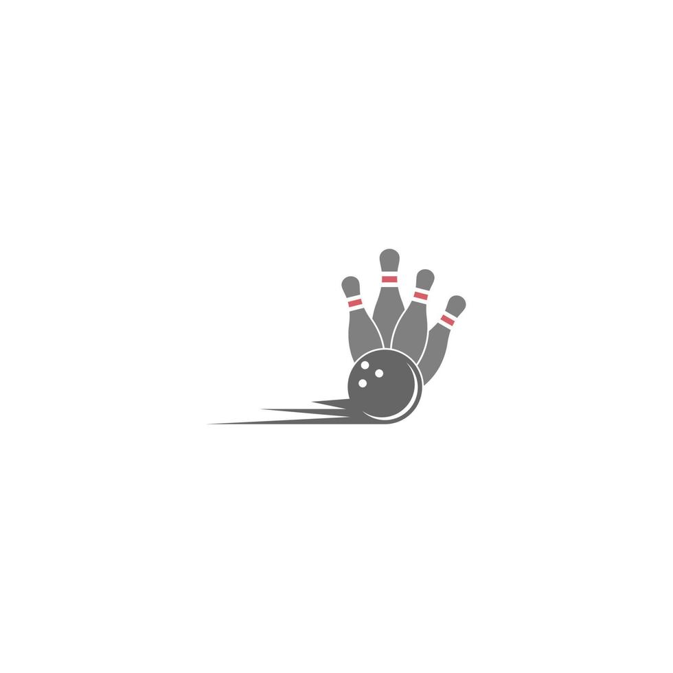 Bowling logo icon design vector