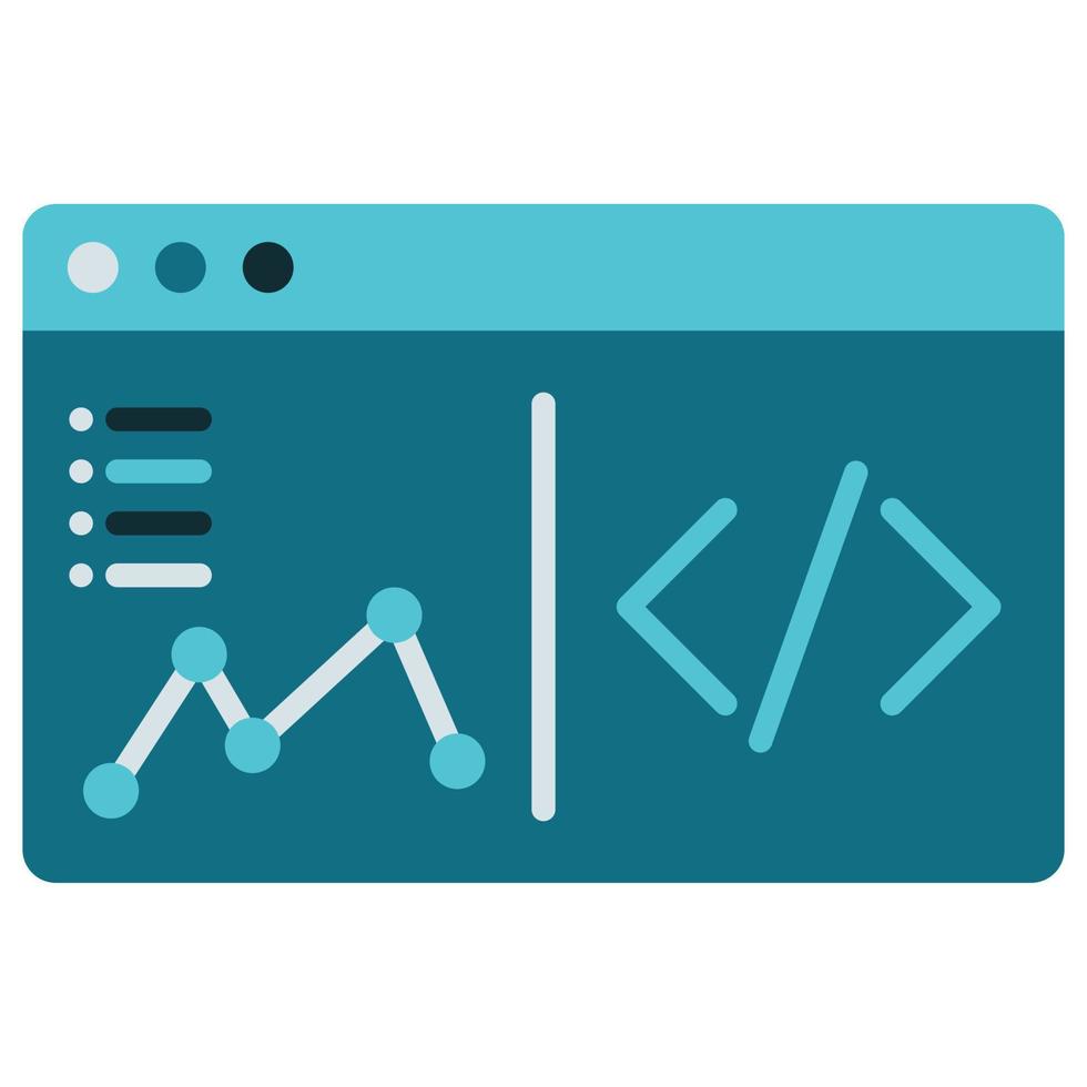 computer and laptop coding program interface vector