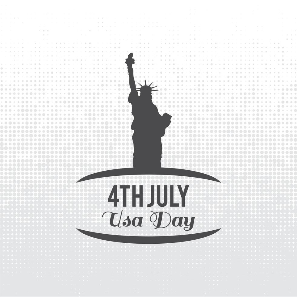 vector de tarjeta de diseño del día de la independencia americana