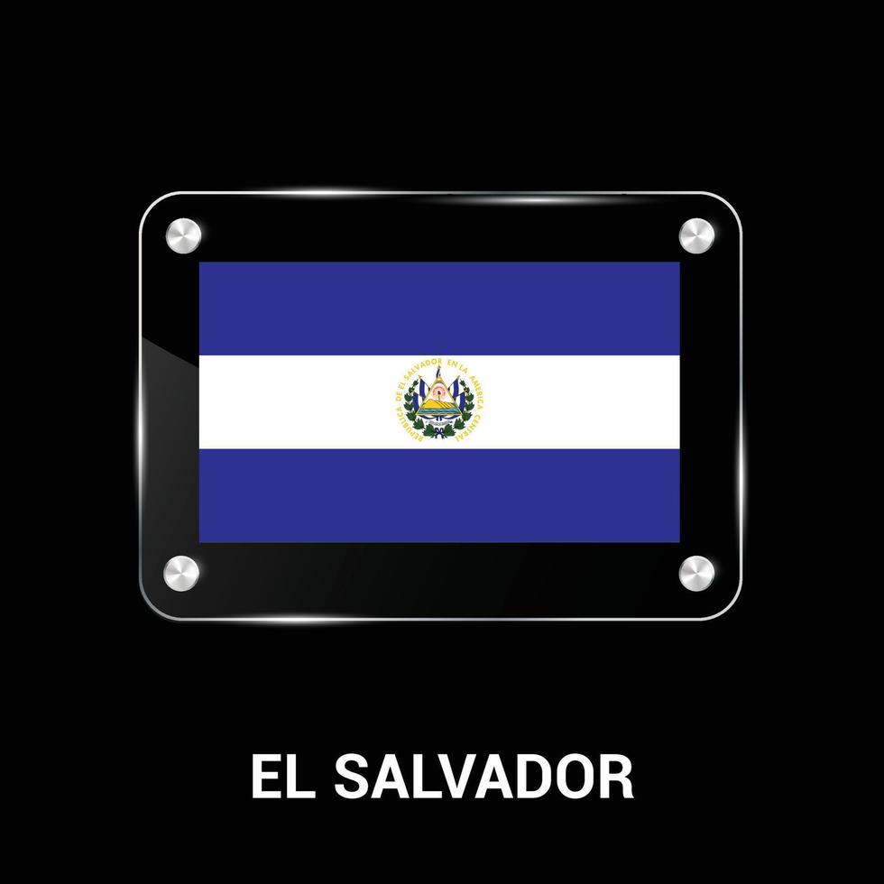 El Salvador flag design vector