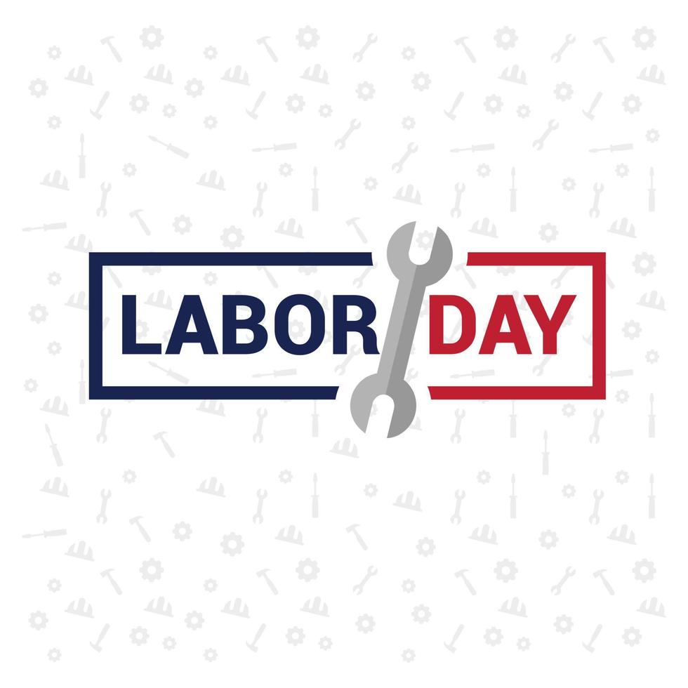 Celebrating Labour day design card vector