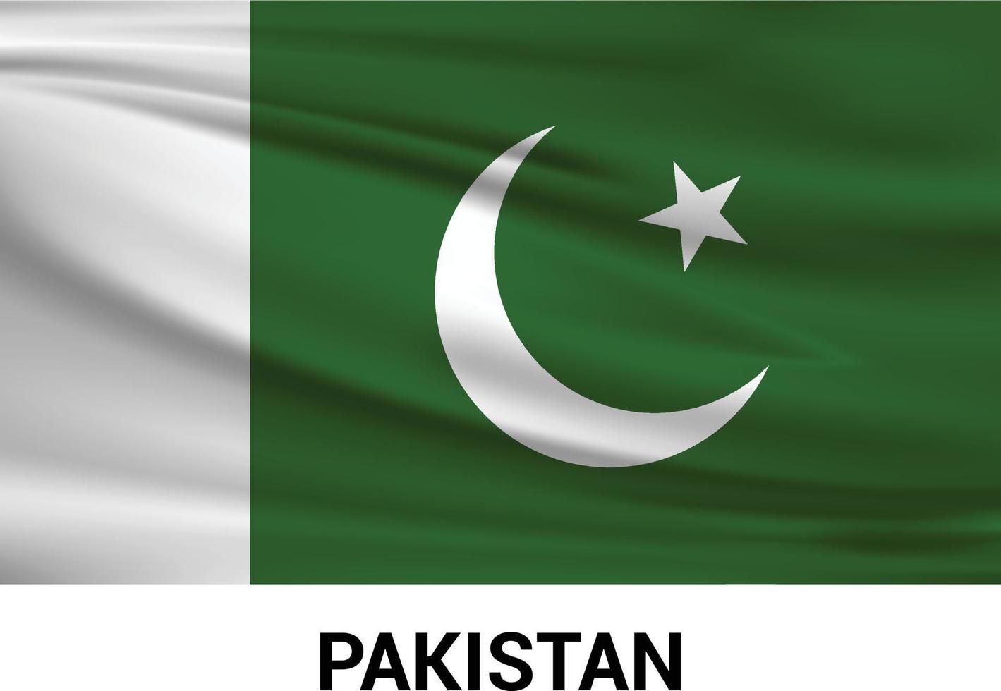 vector de diseño de banderas de pakistán