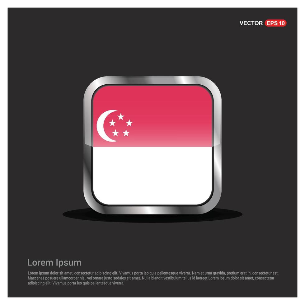 Singapore flag design vector