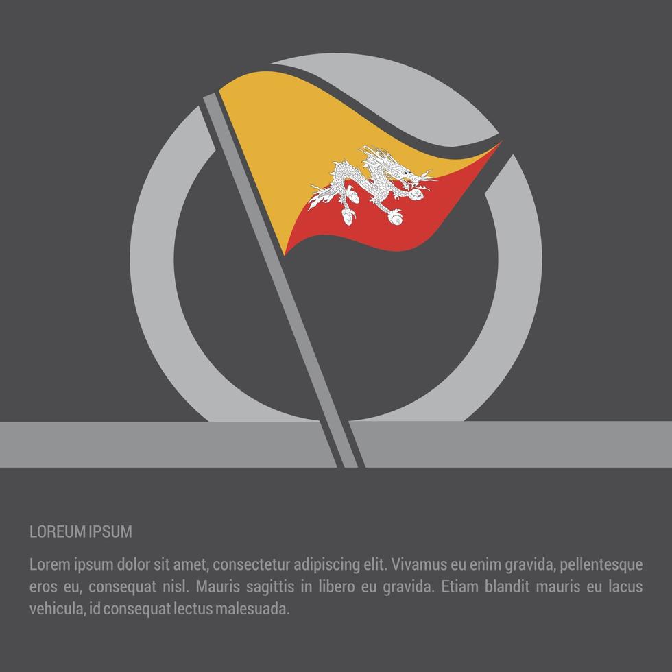Country flag with creative design vector