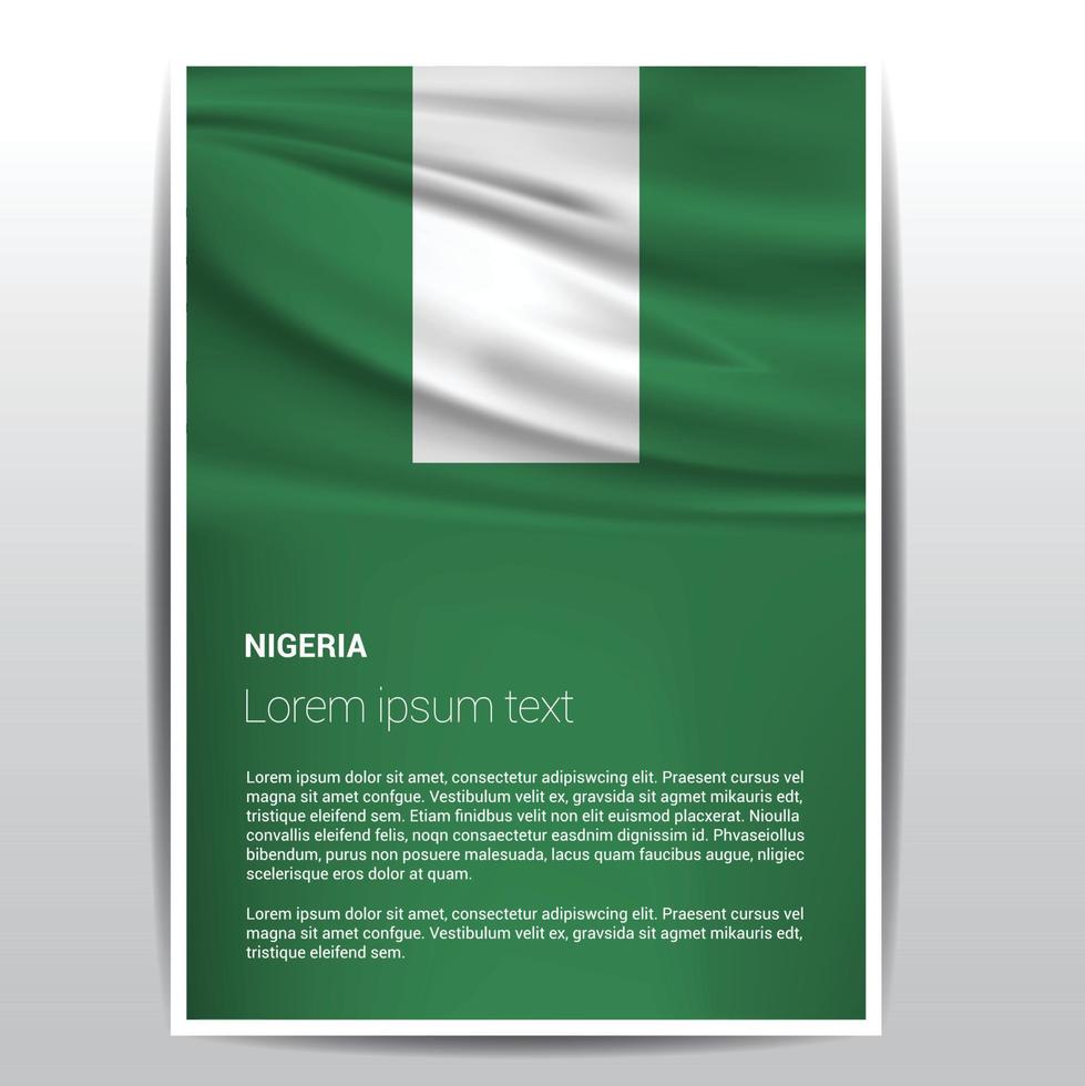 Nigeria Independence day design vector