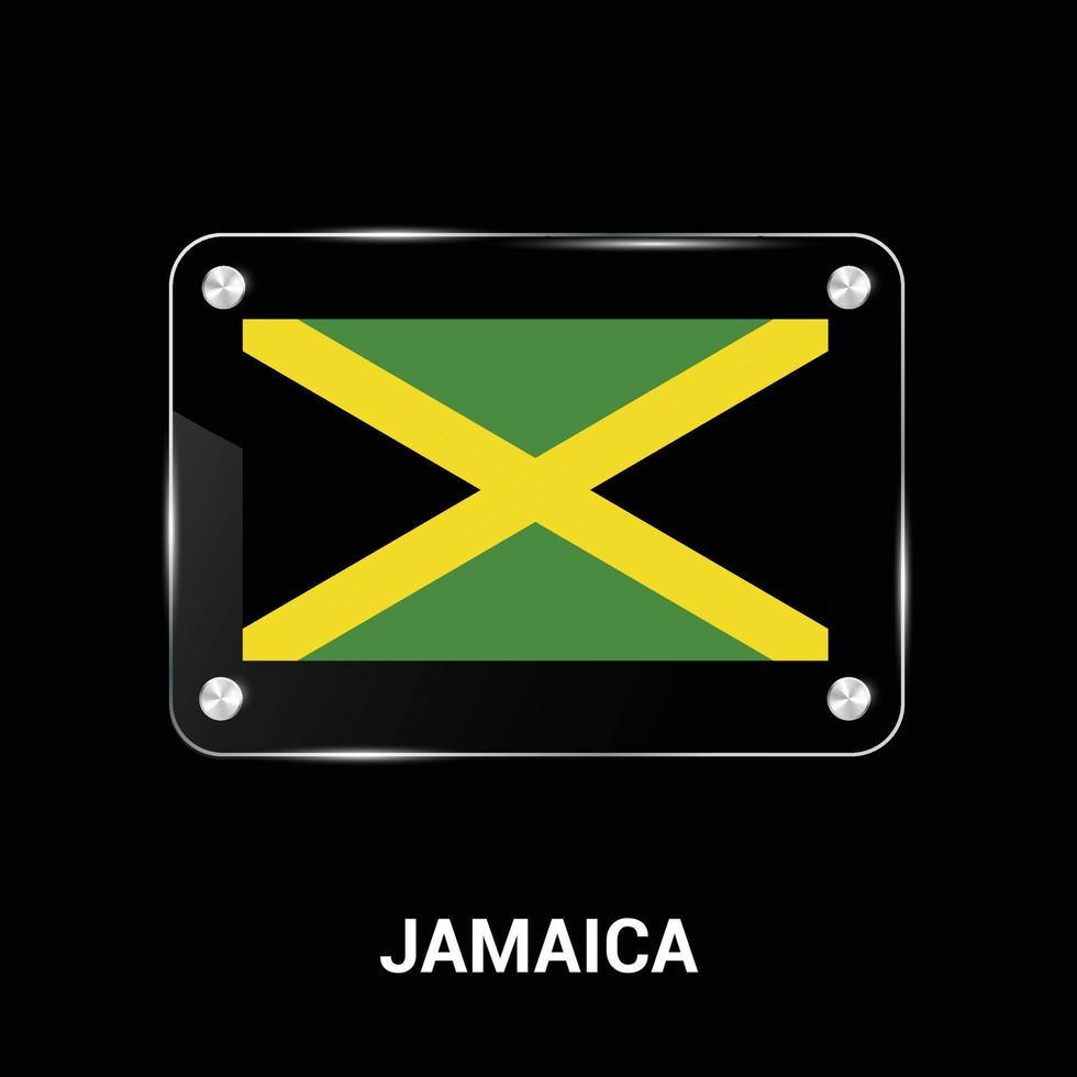 Jamaica flag design vector