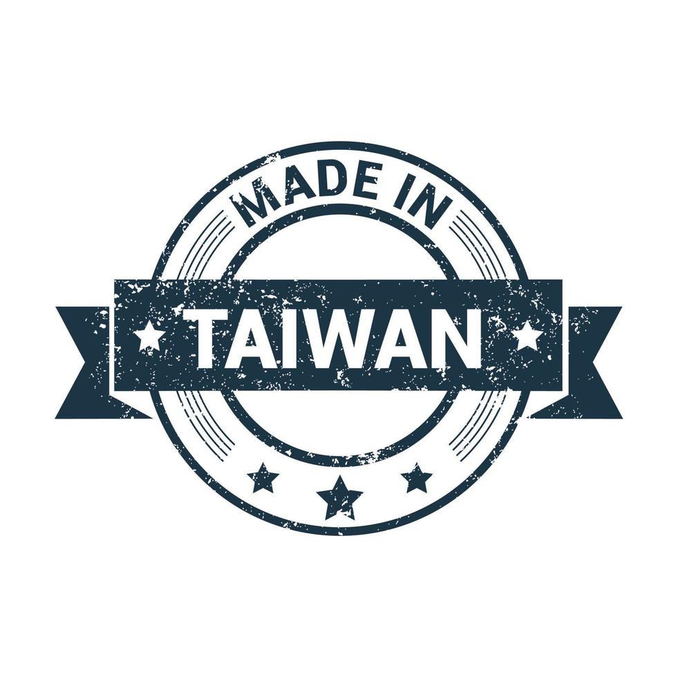 Taiwan stamp design vector