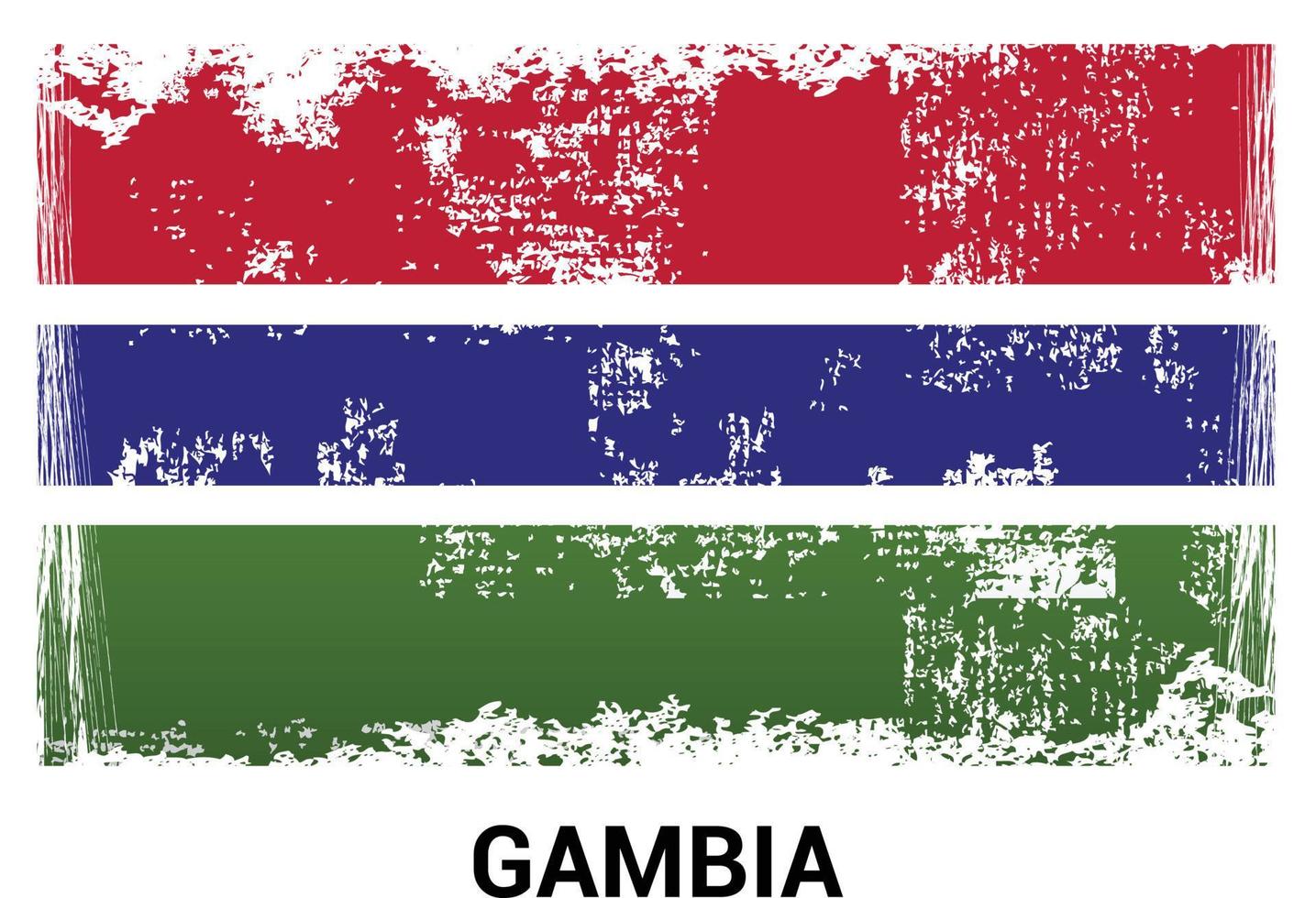 Gambia flag design vector