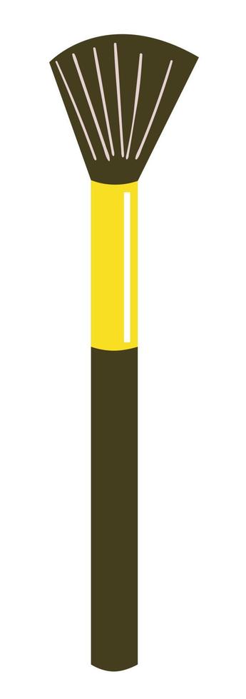 Cosmetics brush. Flat vector illustration. Make up