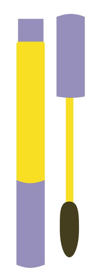 Mascara. Flat vector illustration. Make up tools.