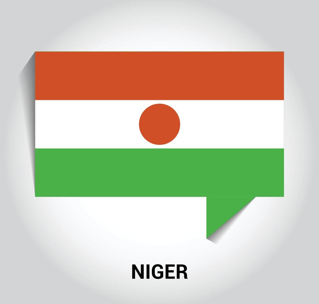Niger flags design vector
