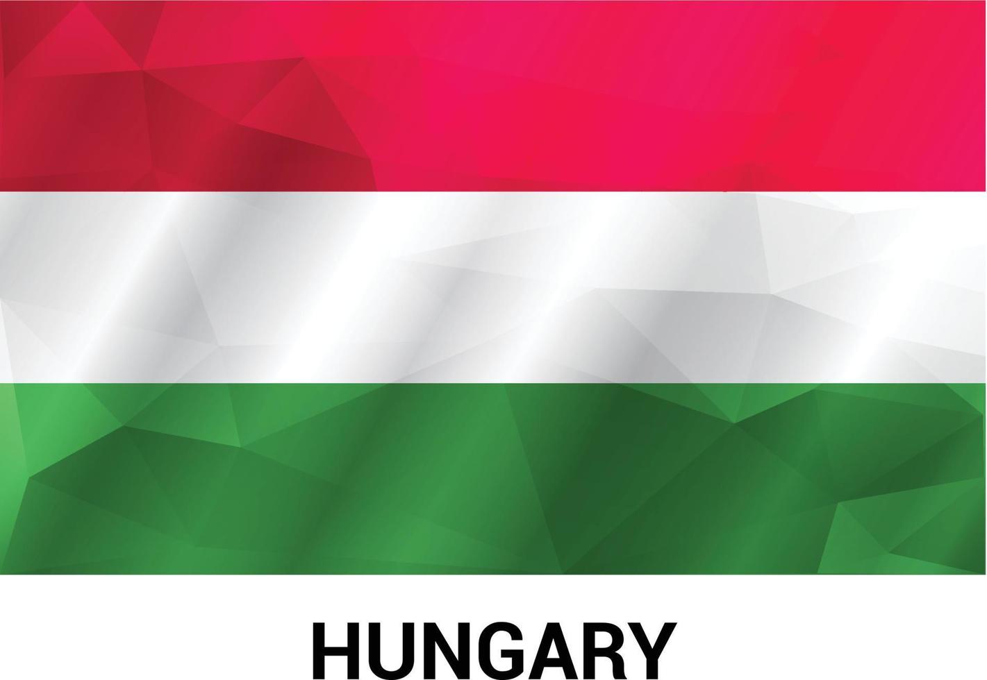 Hungary flag design vector