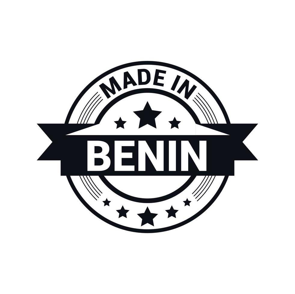 Benin stamp design vector