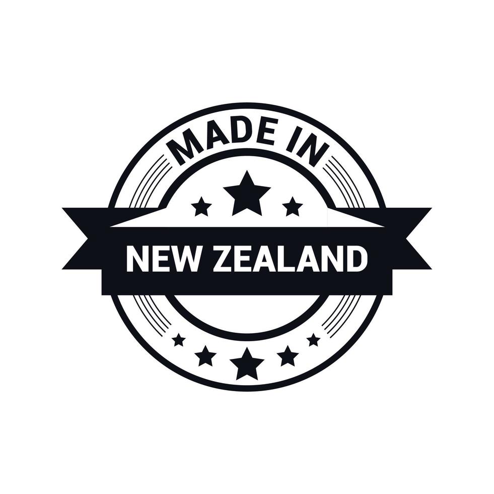 New Zealand stamp design vector