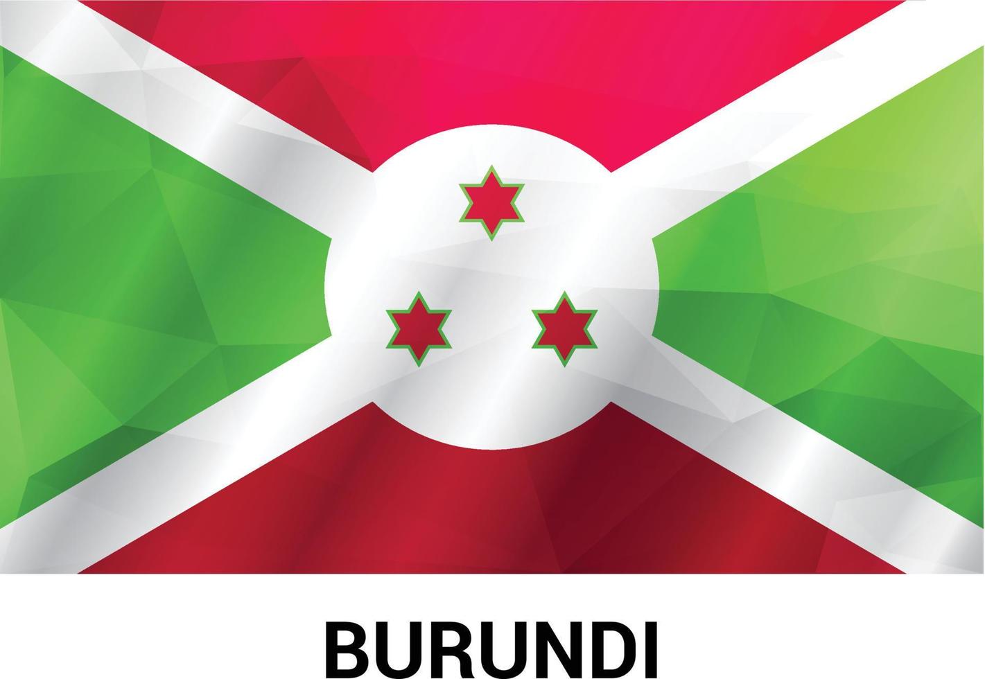 Burundi flag design vector