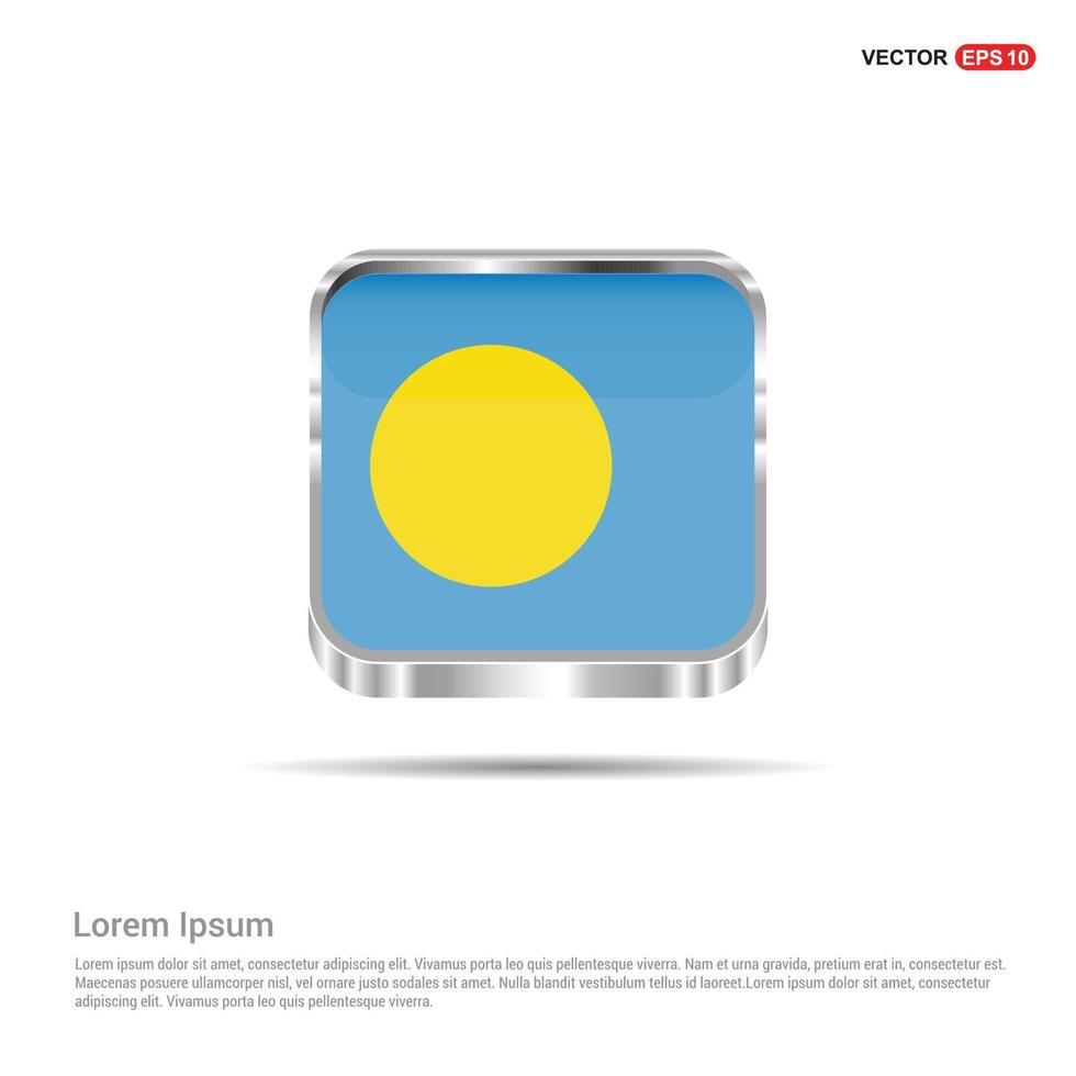 Palau flags design vector
