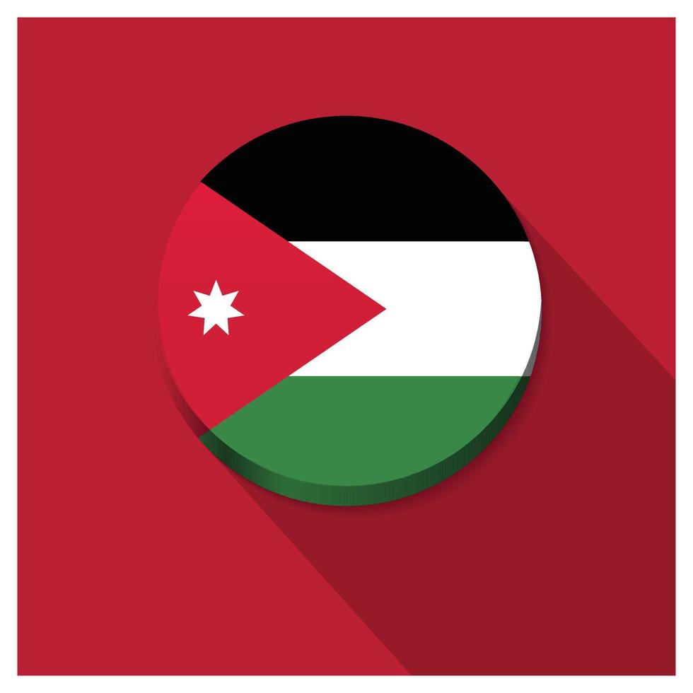 Jordan flag design vector