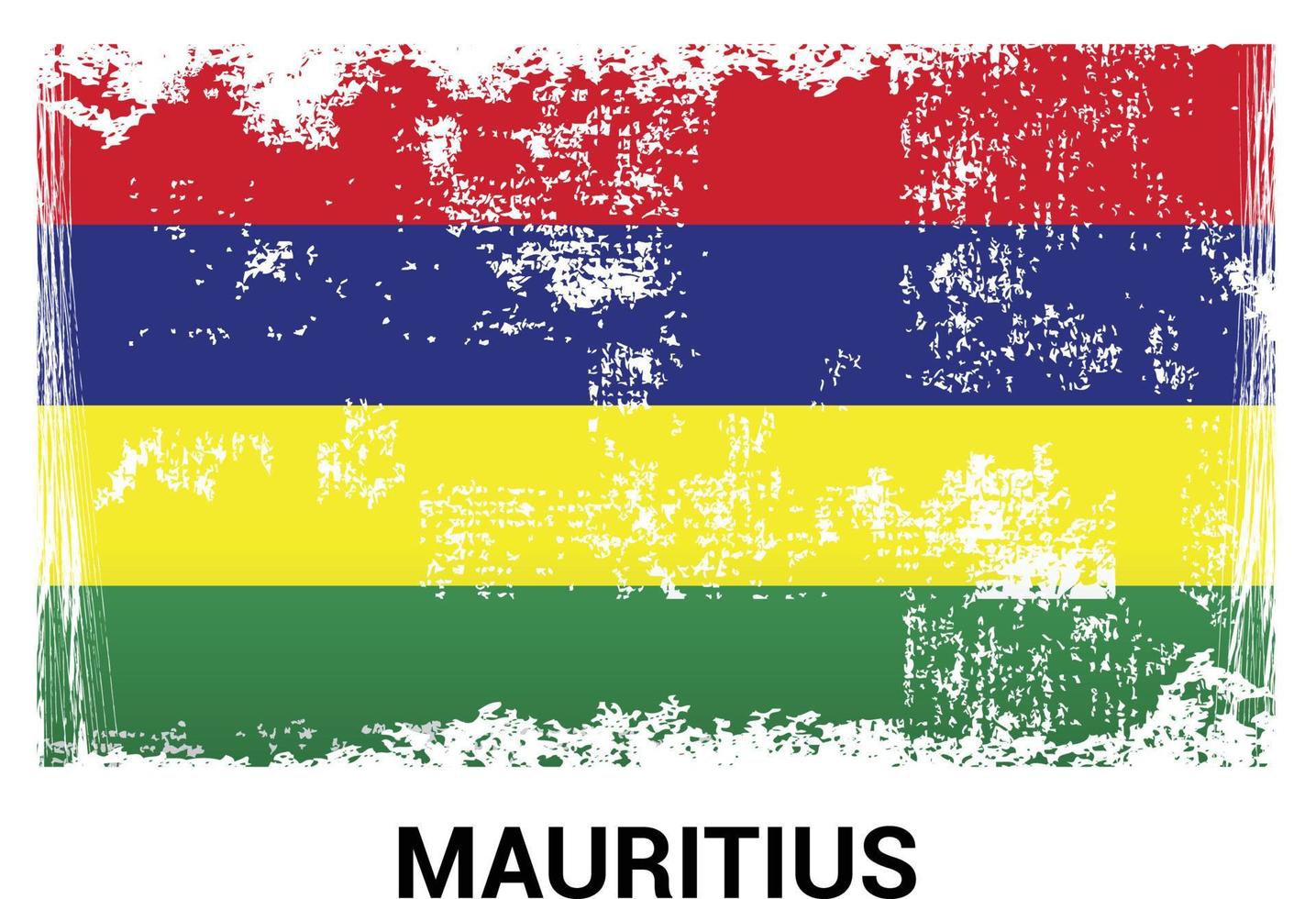 Mauritius flag design vector