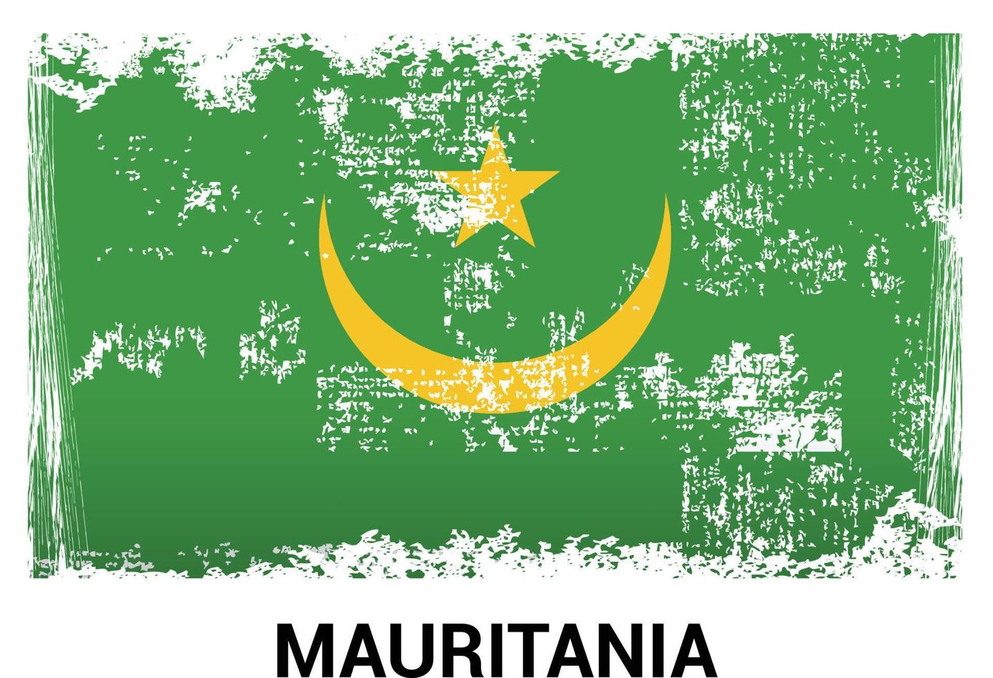 Mauritania Flag design vector