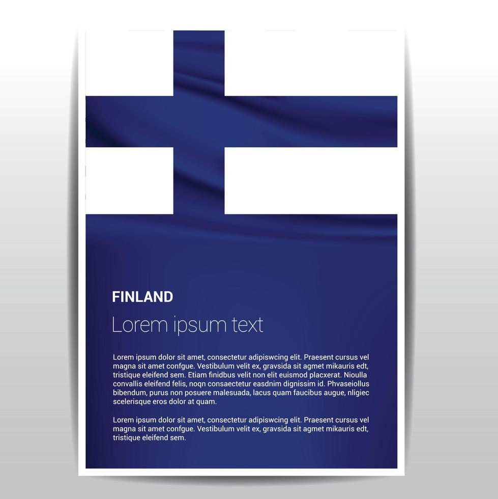 vector de diseño de bandera de finlandia