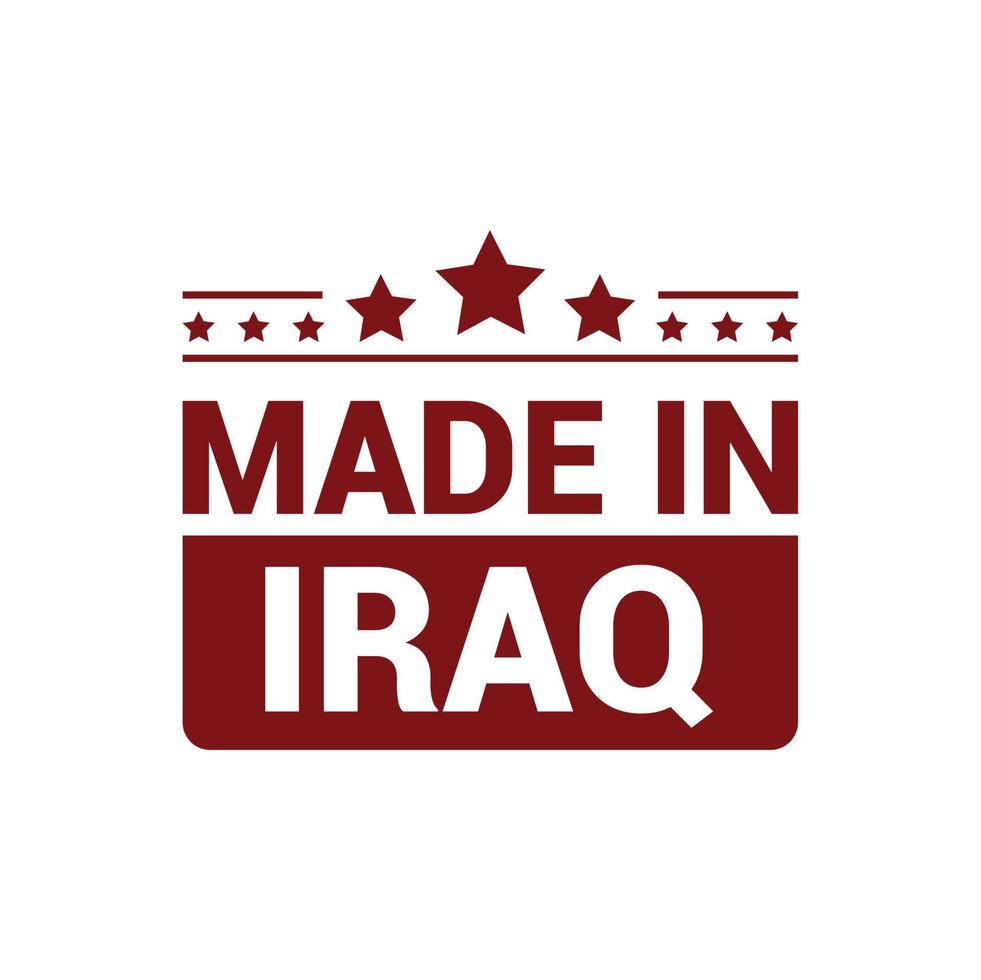 vector de diseño de sello de irak