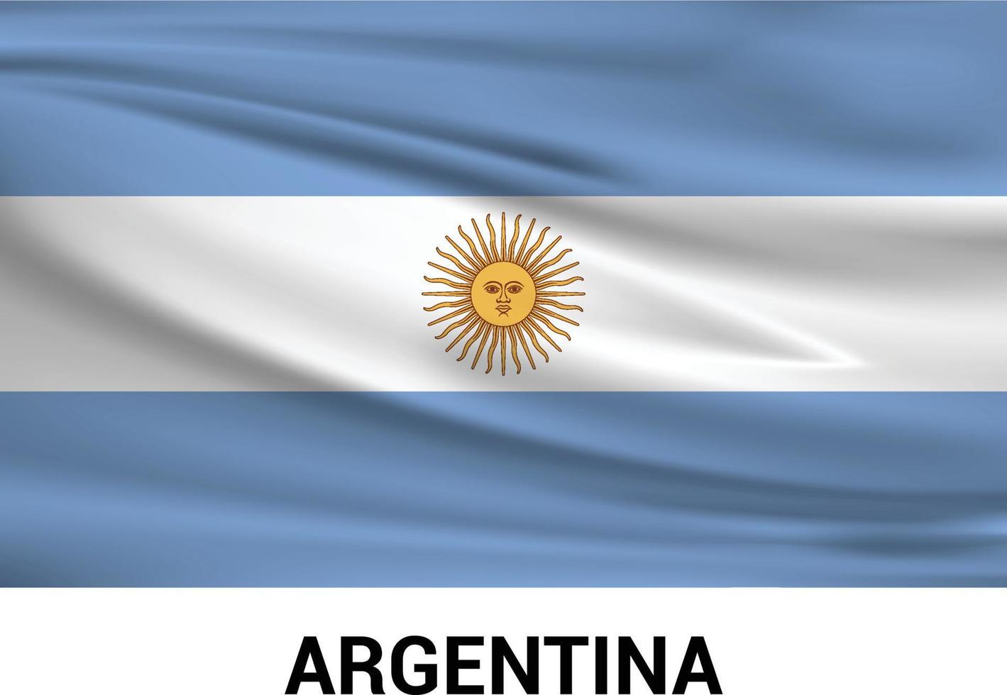 Argentina flag design vector