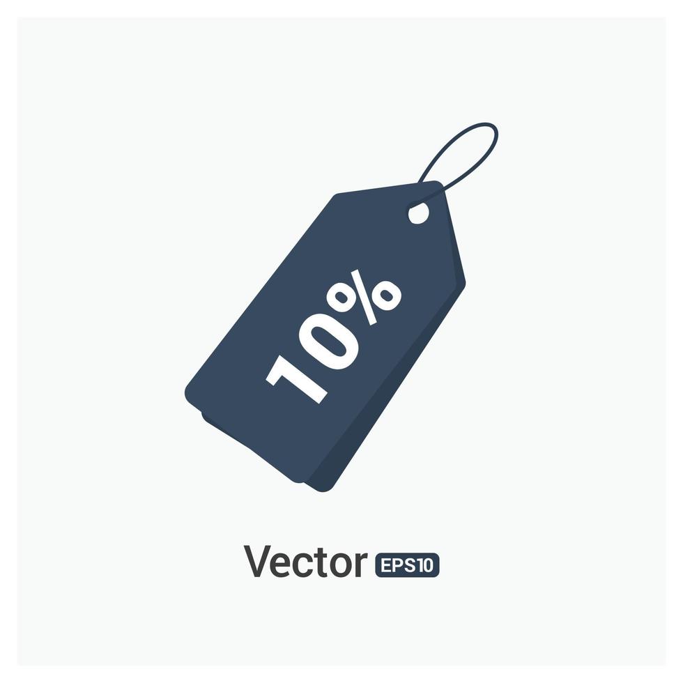 Tag design with typography and white background vector