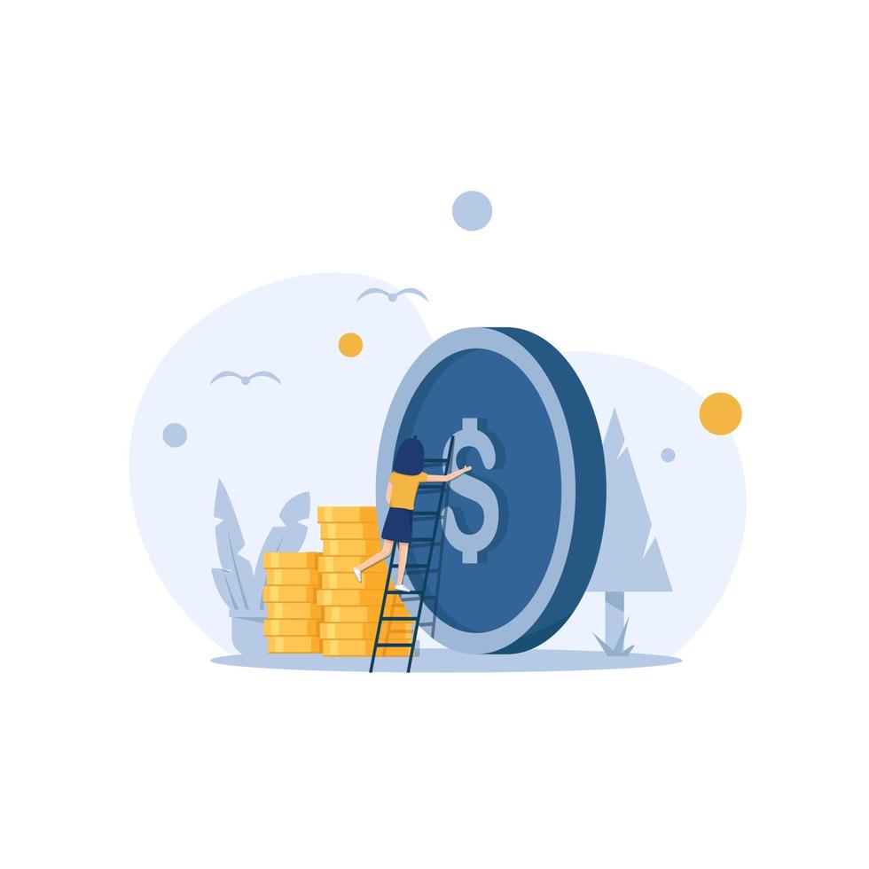 Protection money,Concept of a safe and secure investment,Money savings vector