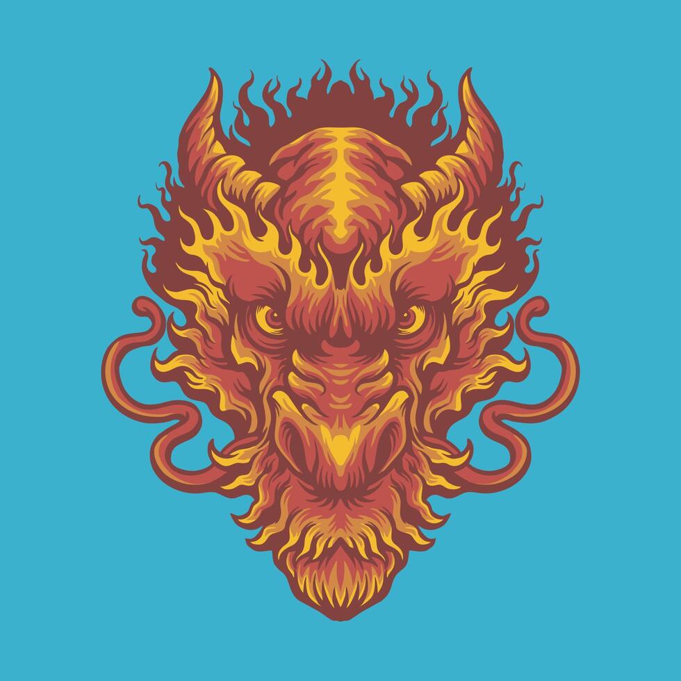 red dragon vector illustration 13269153 Vector Art at Vecteezy
