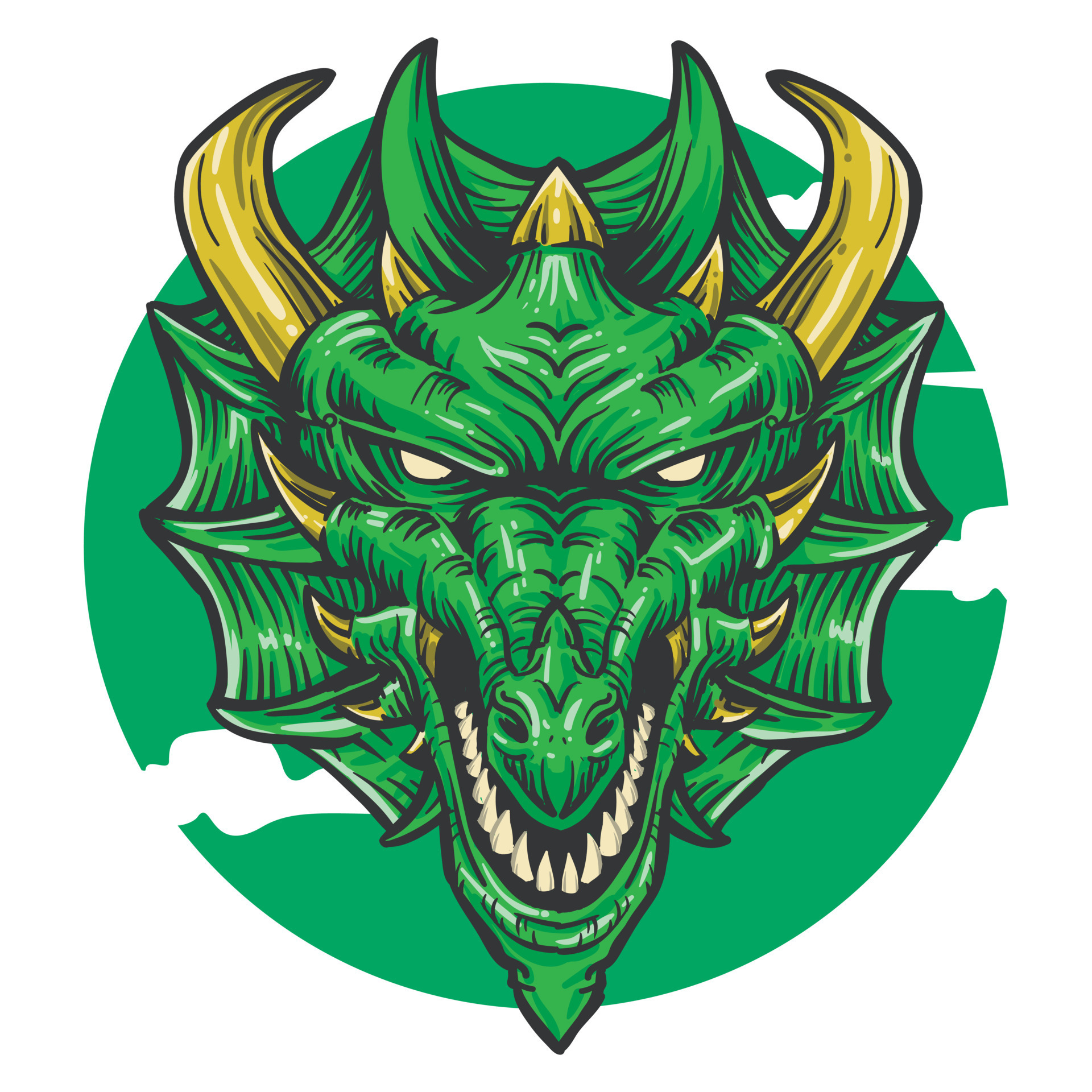 green color dragon vector illustration 13269155 Vector Art at Vecteezy
