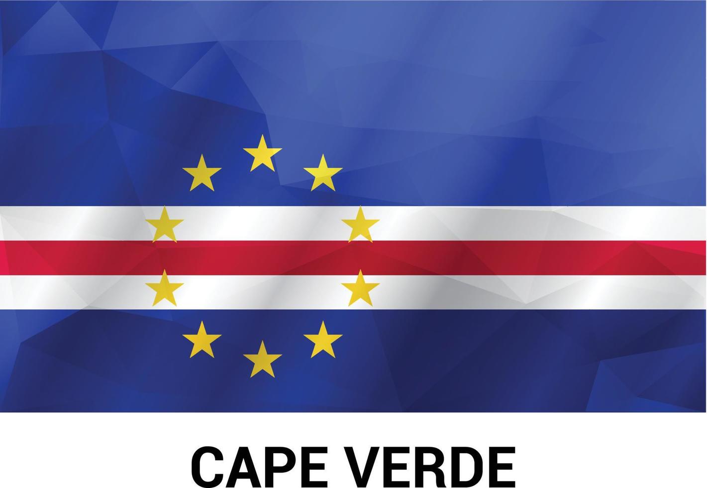 Cape Verde flag design vector