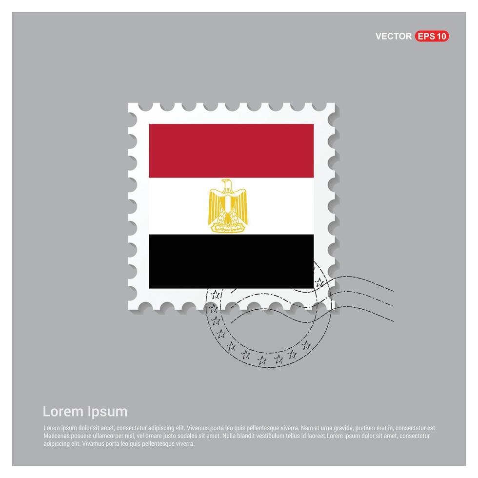 Egypt flag design vector