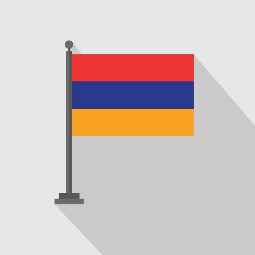 Country flag with creative design vector