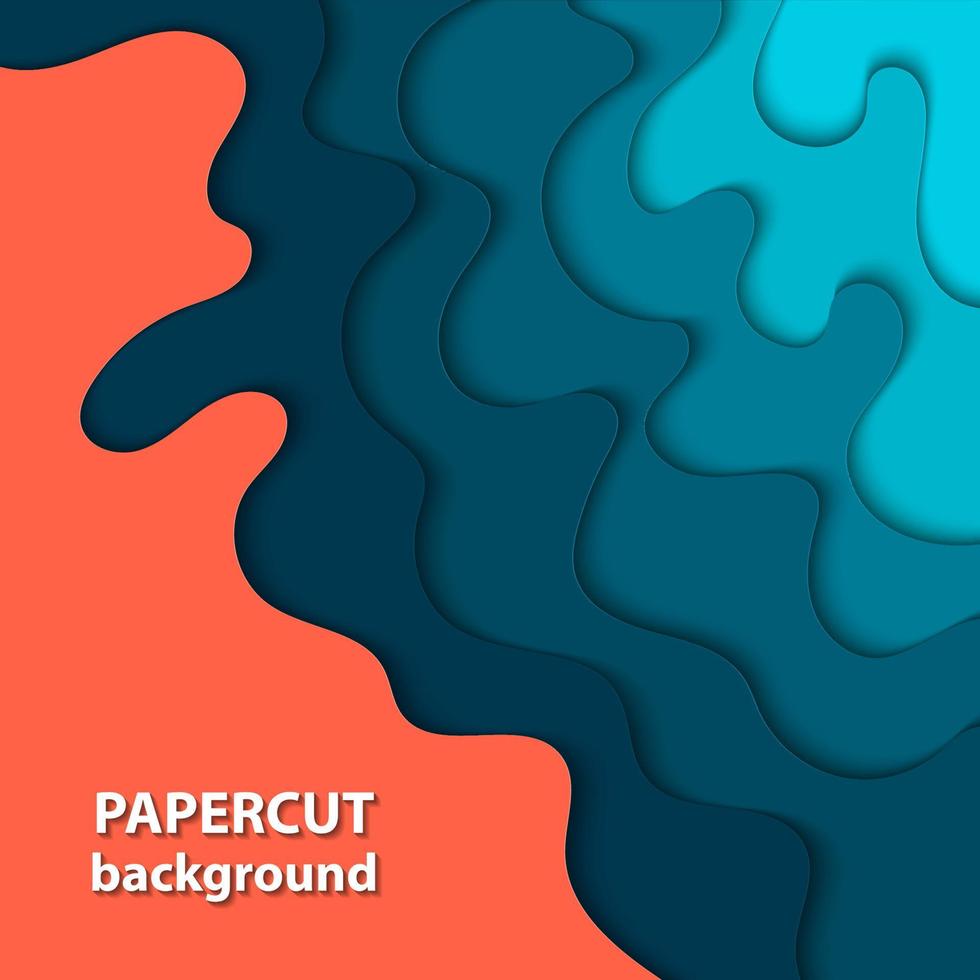 Vector background with colorful paper cut shapes. 3D abstract paper art style, design layout for business presentations, flyers, posters, prints, decoration, cards, brochure cover.