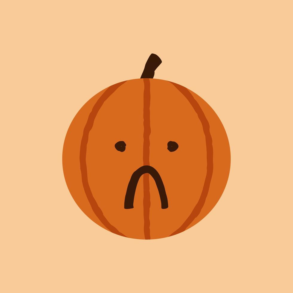 Cute Halloween Pumpkin In Very Sad Frown Face Emoticon 13269878 Vector cute-halloween-pumpkin-in-very-sad-frown-face-emoticon-13269878-vector