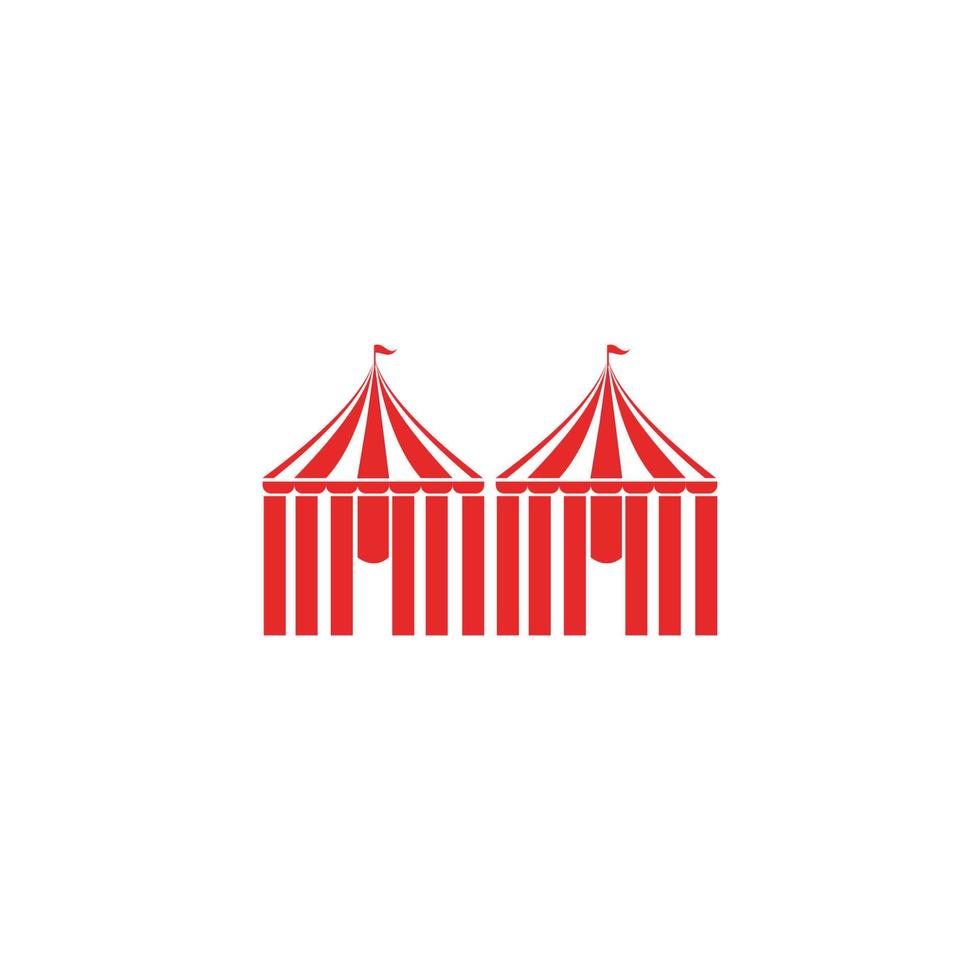 diseño de ilustración de logotipo de circo vector