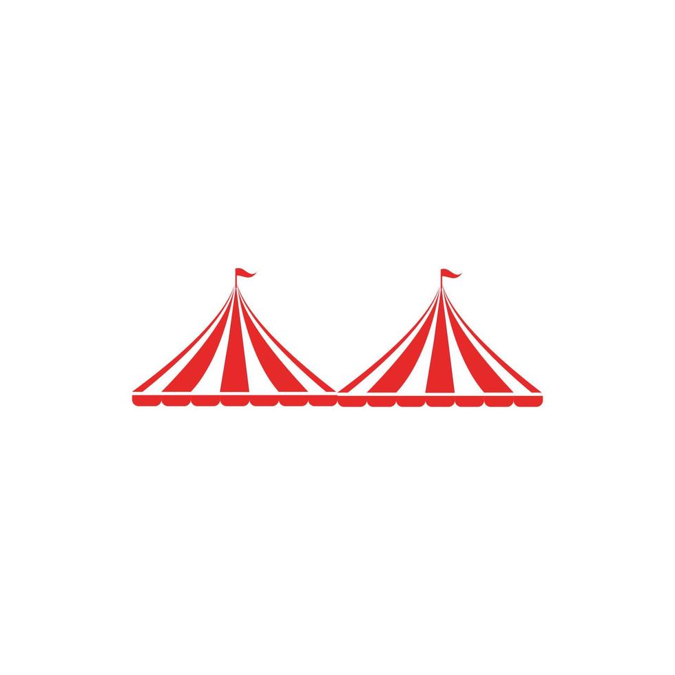 diseño de ilustración de logotipo de circo vector