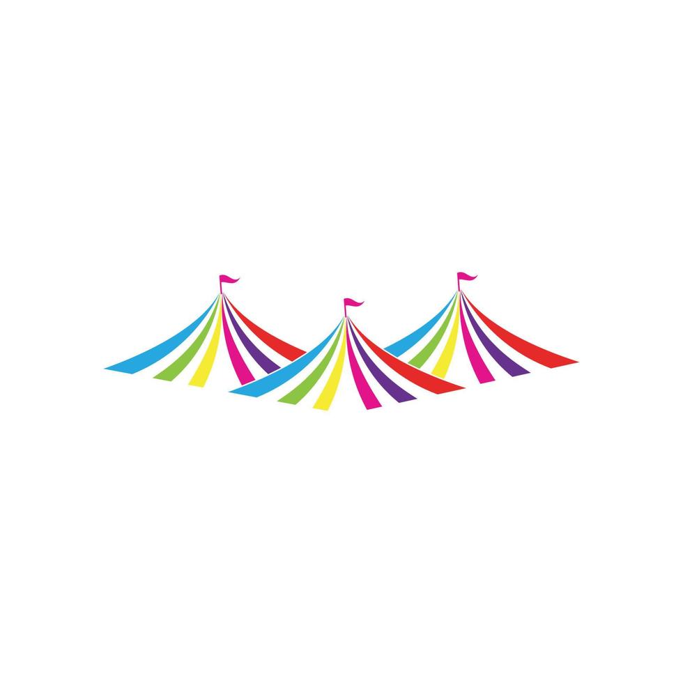 circus logo illustration design vector