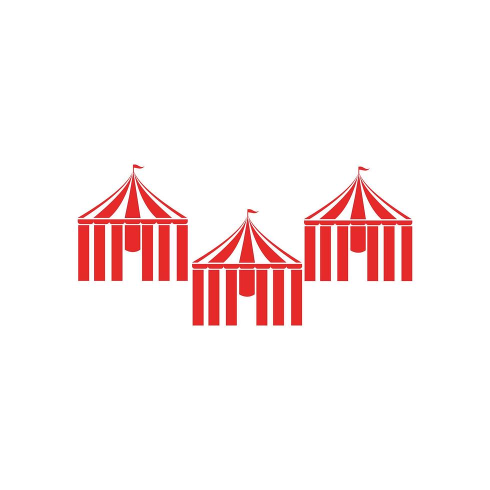 diseño de ilustración de logotipo de circo vector