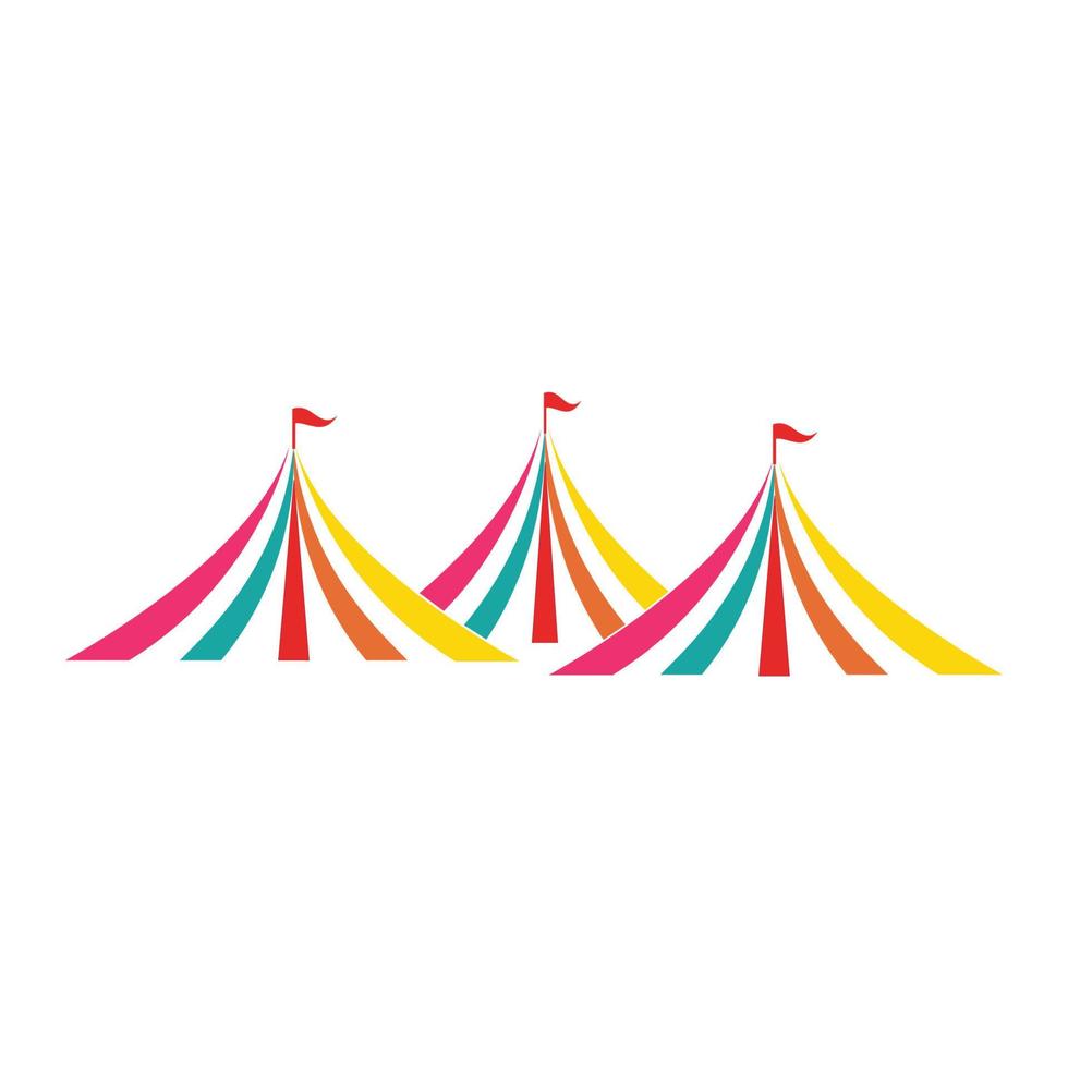 diseño de ilustración de logotipo de circo vector
