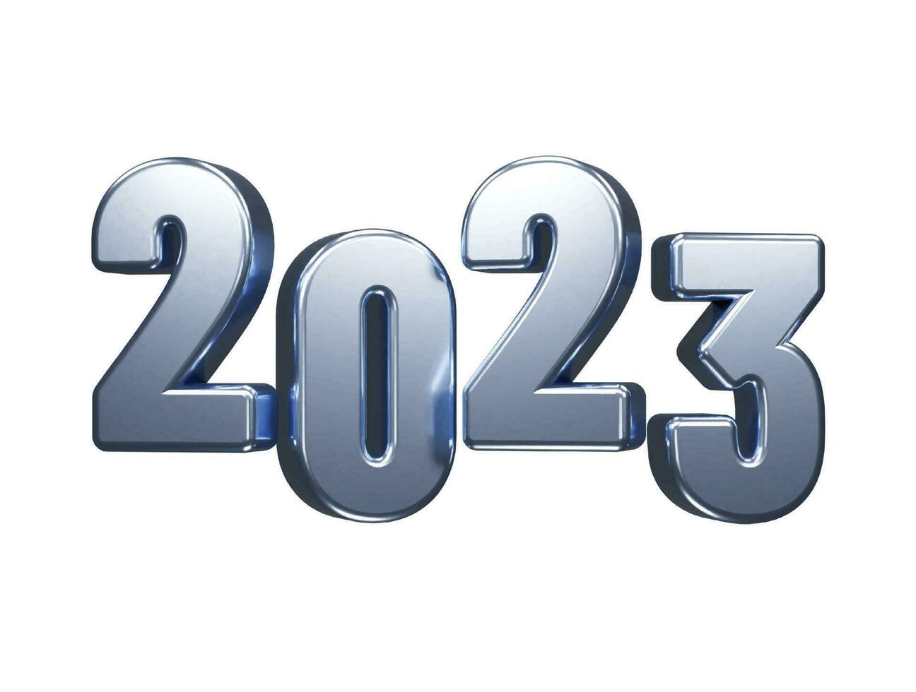 efecto de texto de año nuevo 2023 vector