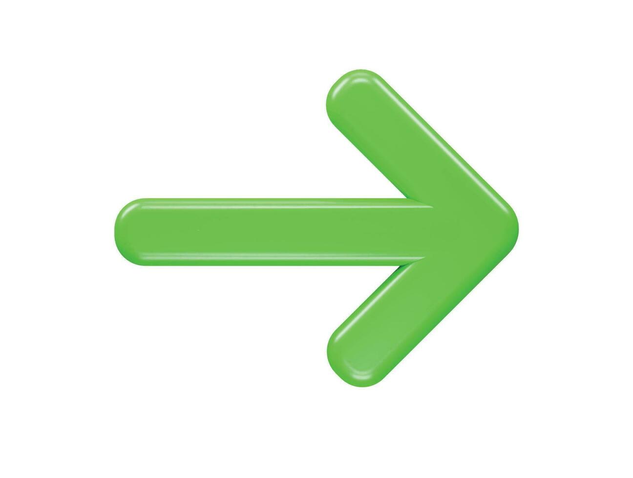 Arrow icon 3d render vector