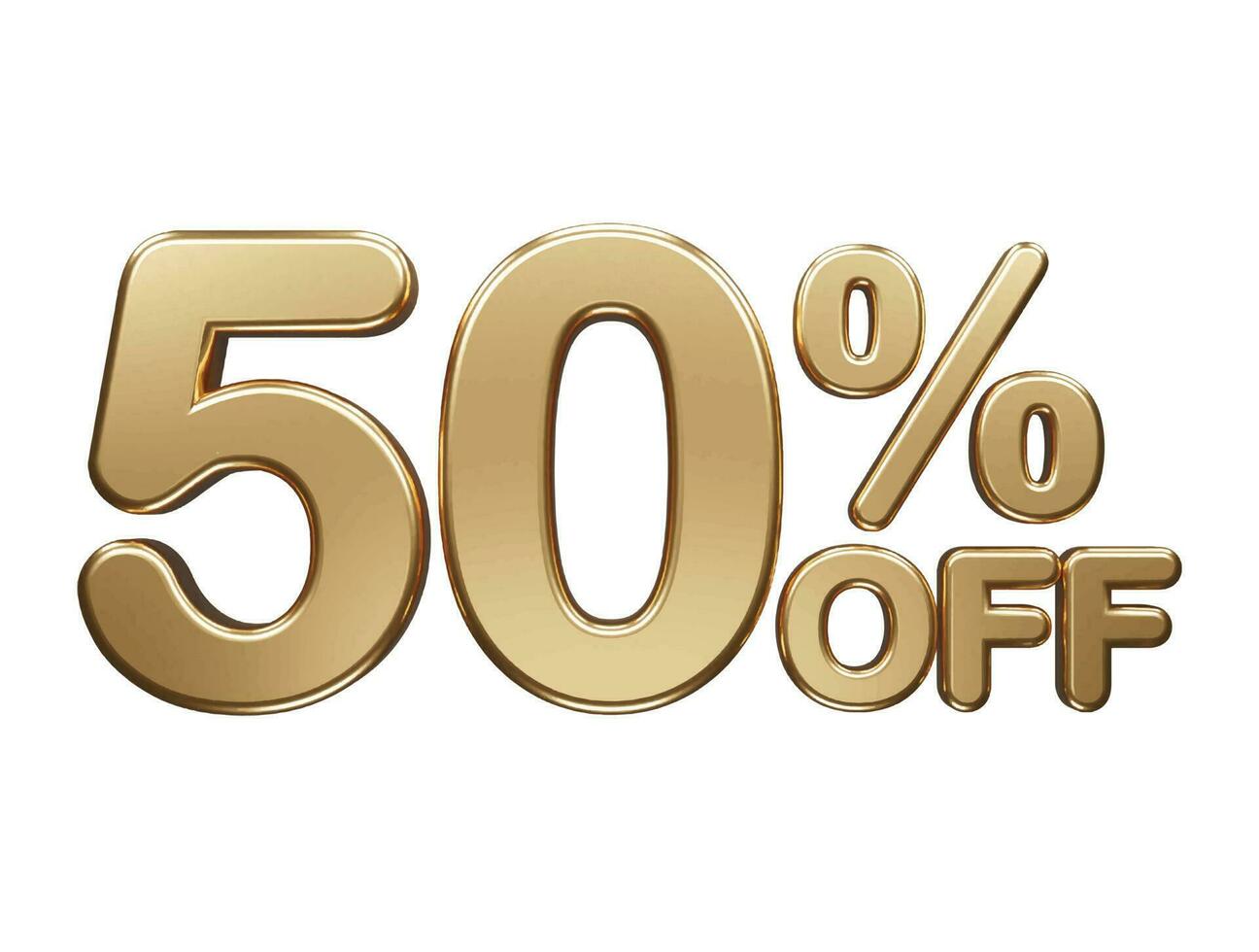 Percentage off text effect illustration vector