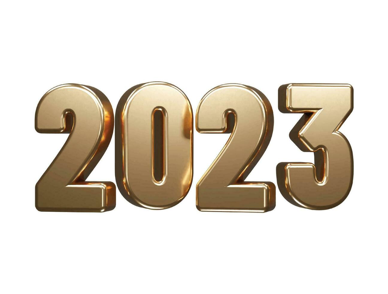 2023 new year text effect vector
