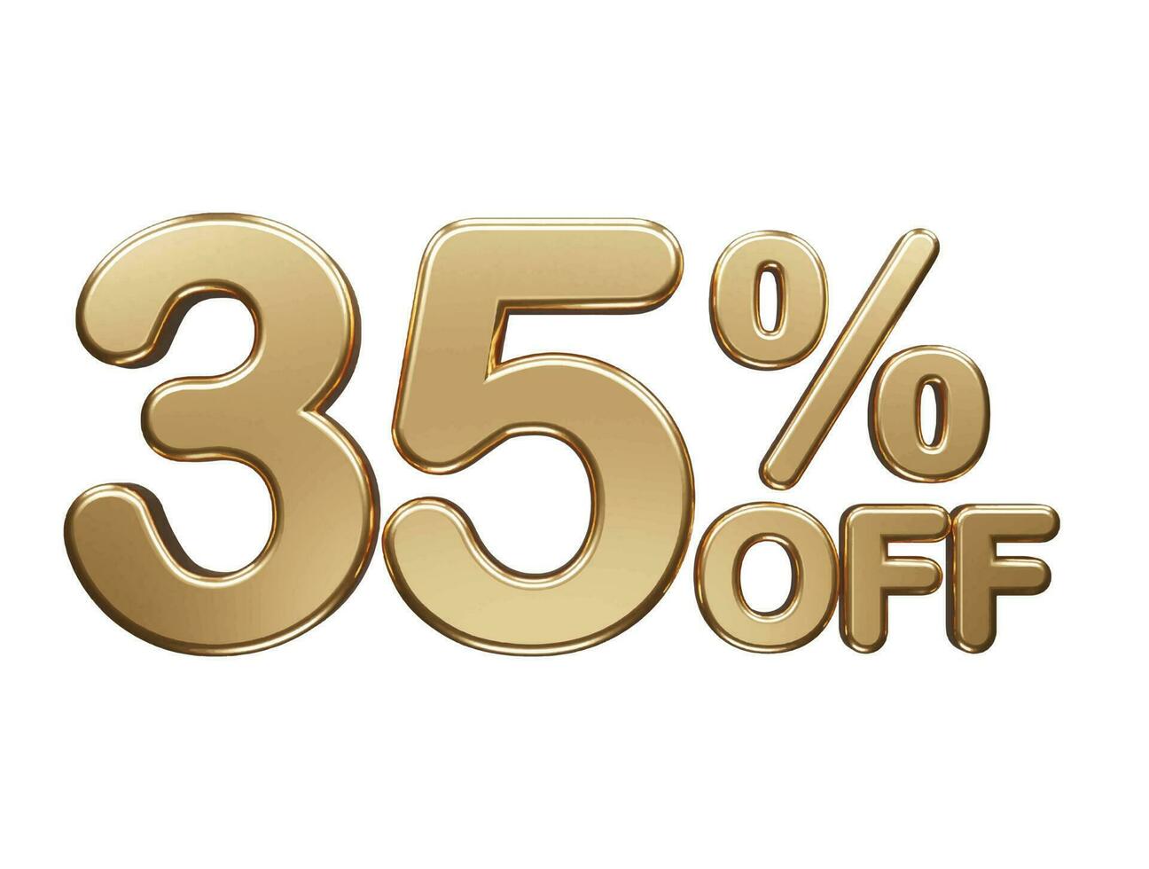 Percentage off text effect illustration vector