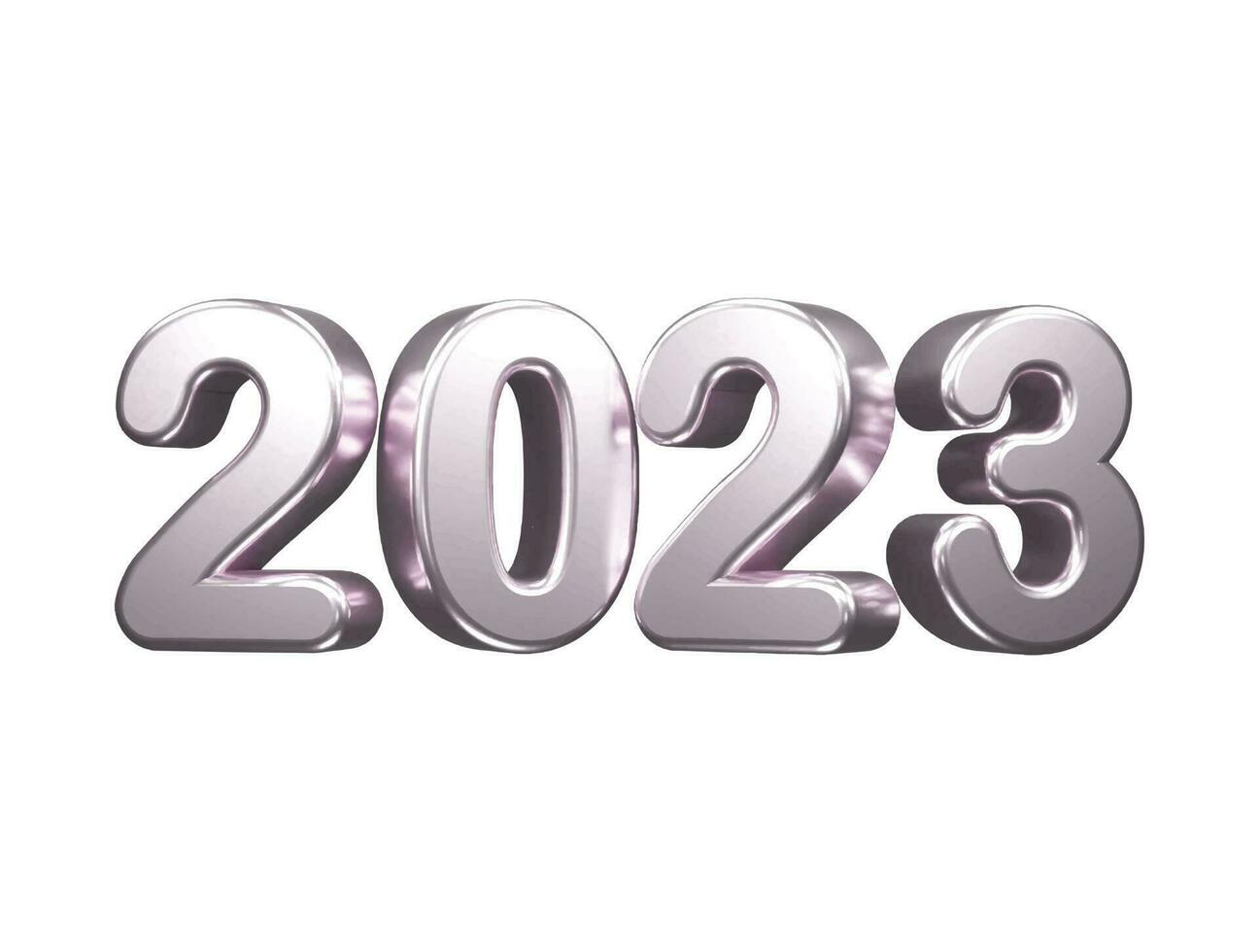 efecto de texto de año nuevo 2023 vector