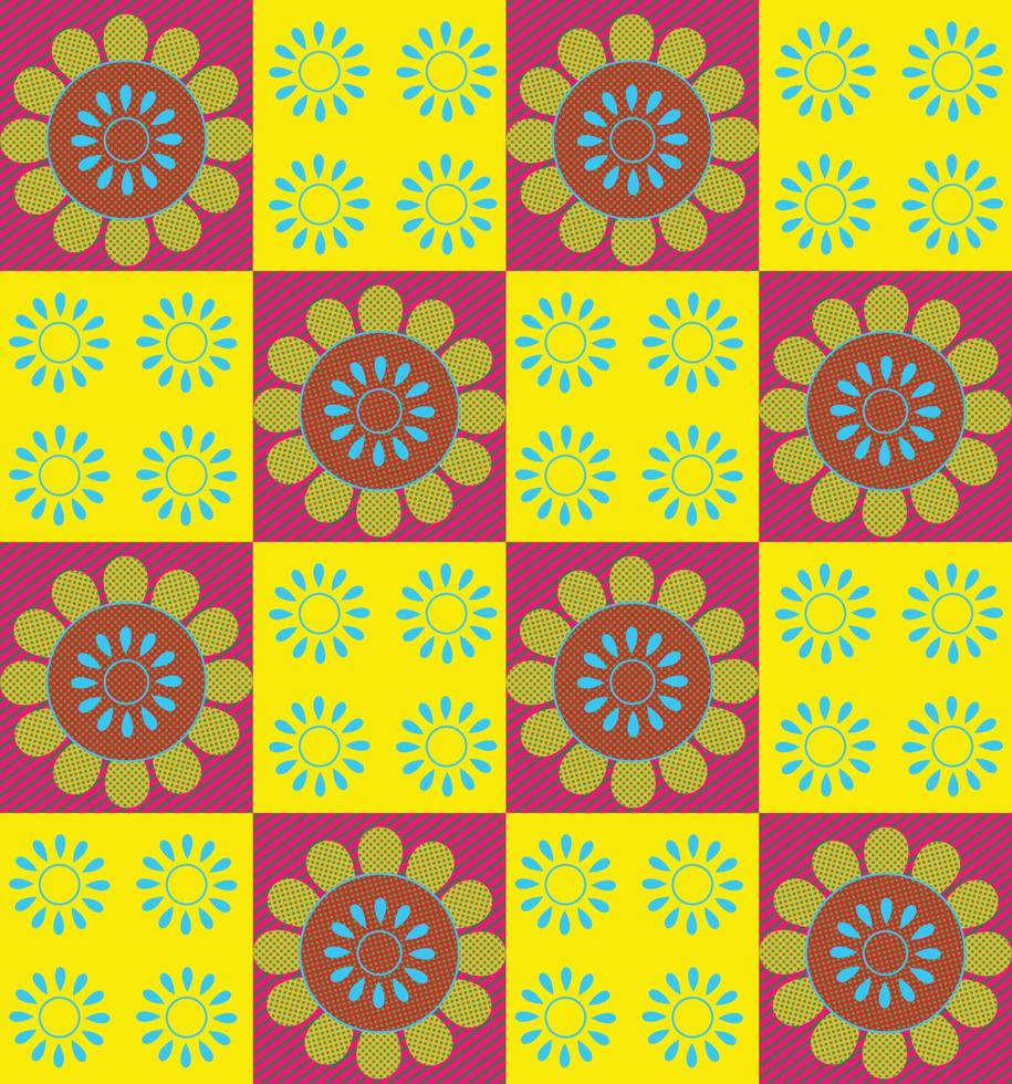 Seamless Floral Pattern in vector.Wild flowers, leaves, branches, candies repeat pattern design set.Handmade. Wallpaper, fabric or design of gift paper. vector