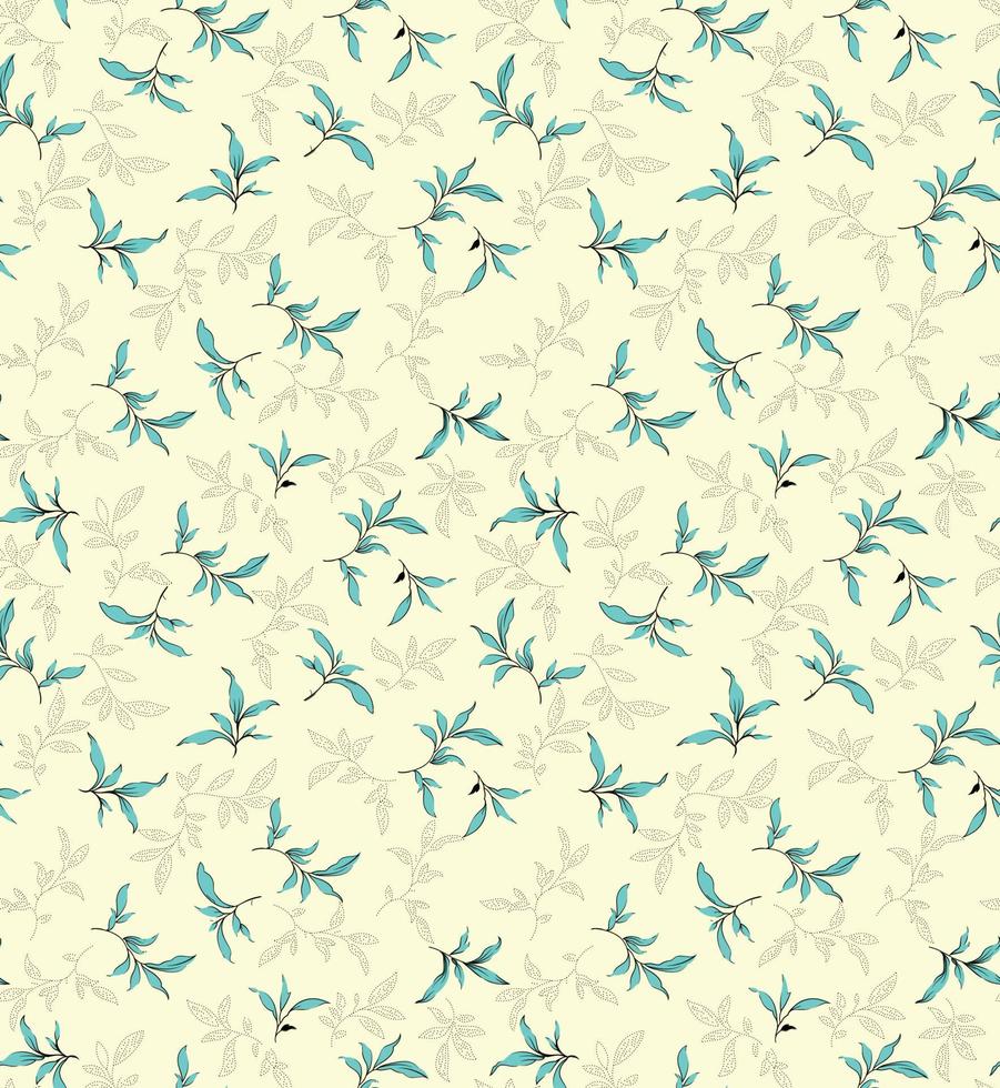 Seamless Floral Pattern in vector.Wild flowers, leaves, branches, candies repeat pattern design set.Handmade. Wallpaper, fabric or design of gift paper. vector